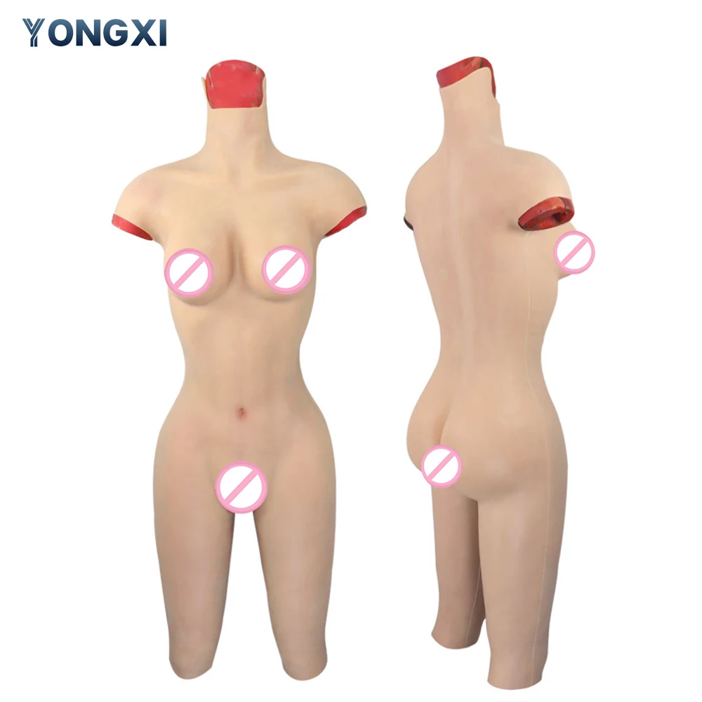 YONGXI One Piece Fake Asses Sexy Men Use Silicone Jumpsuits Have Fake Vagina Styles To Choose Sissy Crossdressing Cosplay