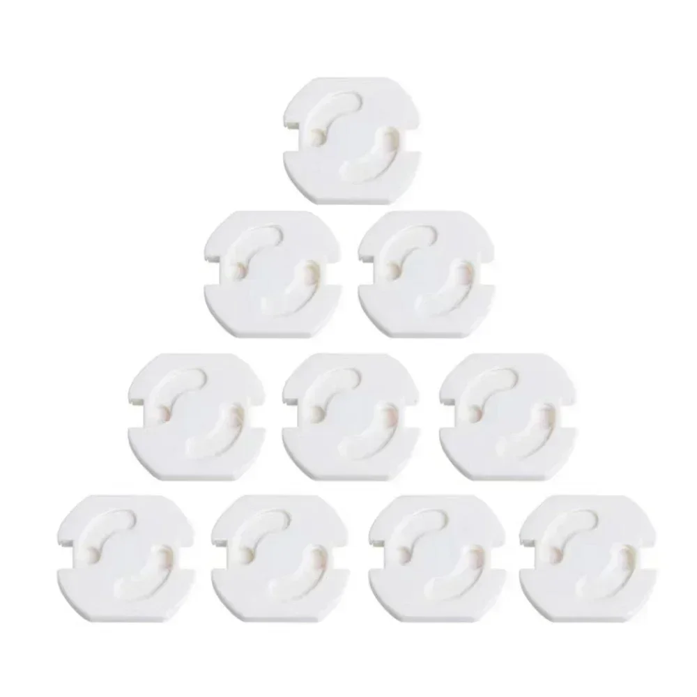 1/10pcs  Baby Safety Child Electric Socket Outlet Plug Protection Security Two Phase Safe Lock Cover Kids Sockets Cover Plugs