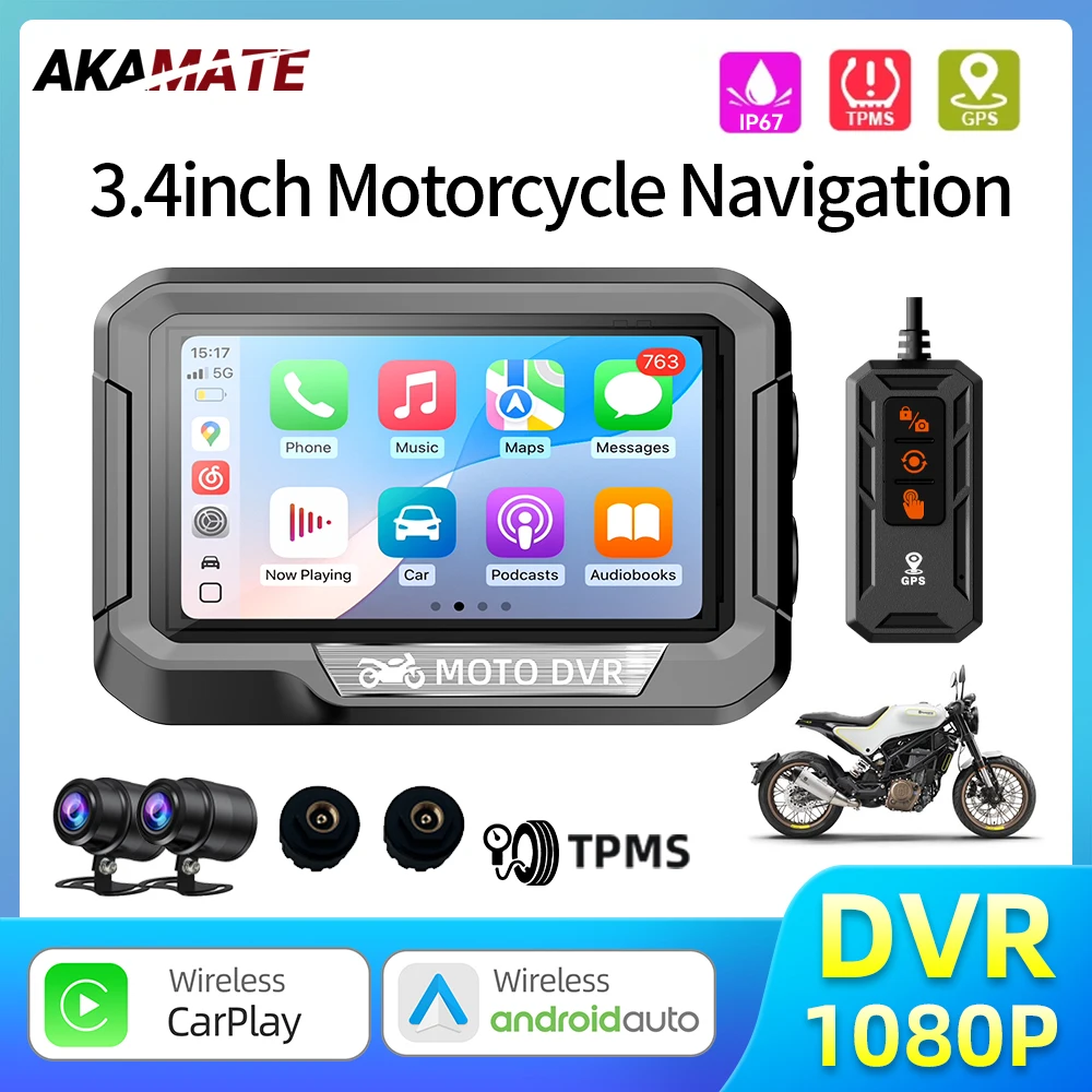 3.4Inch Motorcycle … - image