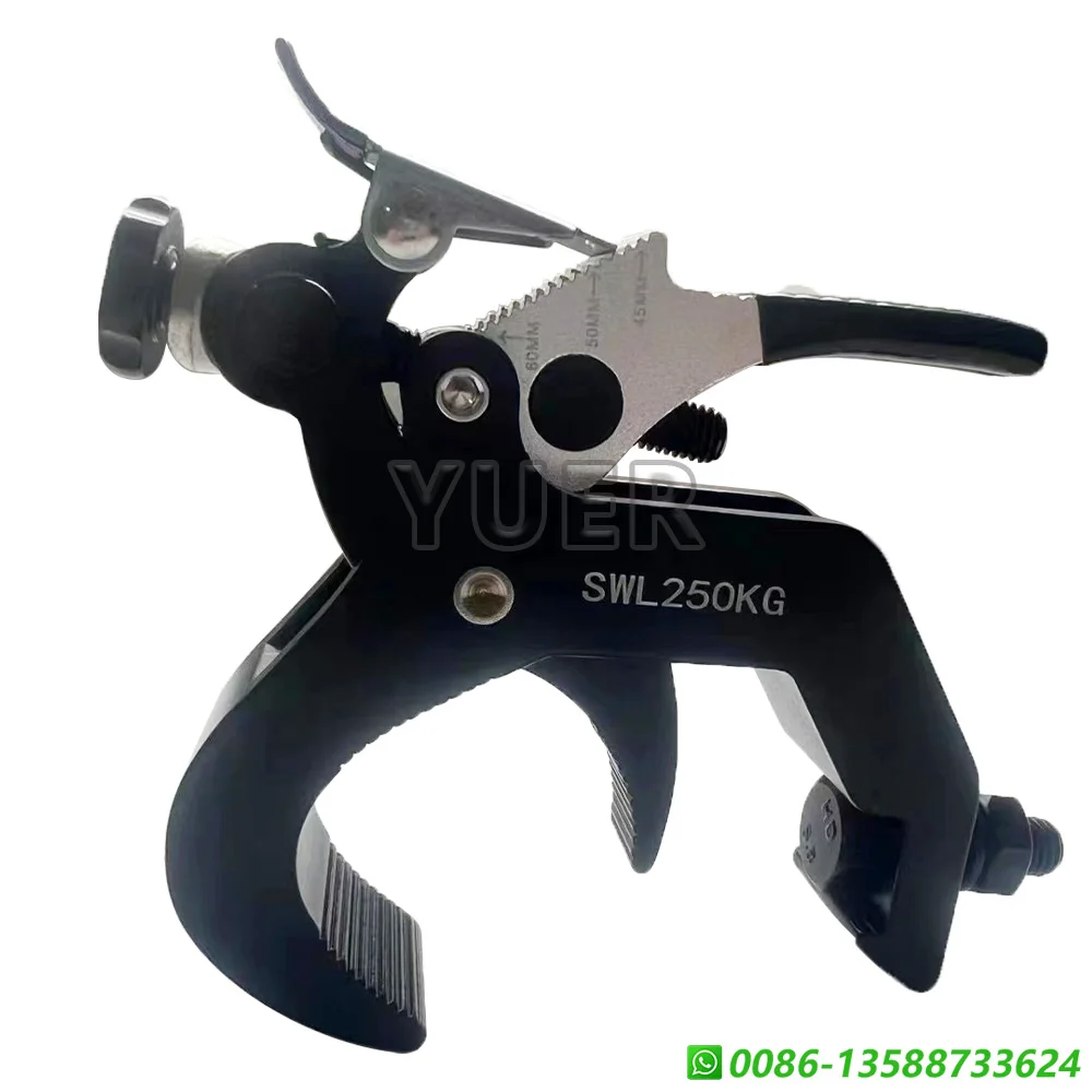 10Pcs/Lot  Aluminum Lighting Clamps Tube Diameter 45-60MM Foldable Quick Lock Light Hook For Stage Lighting Dj Disco Accessories