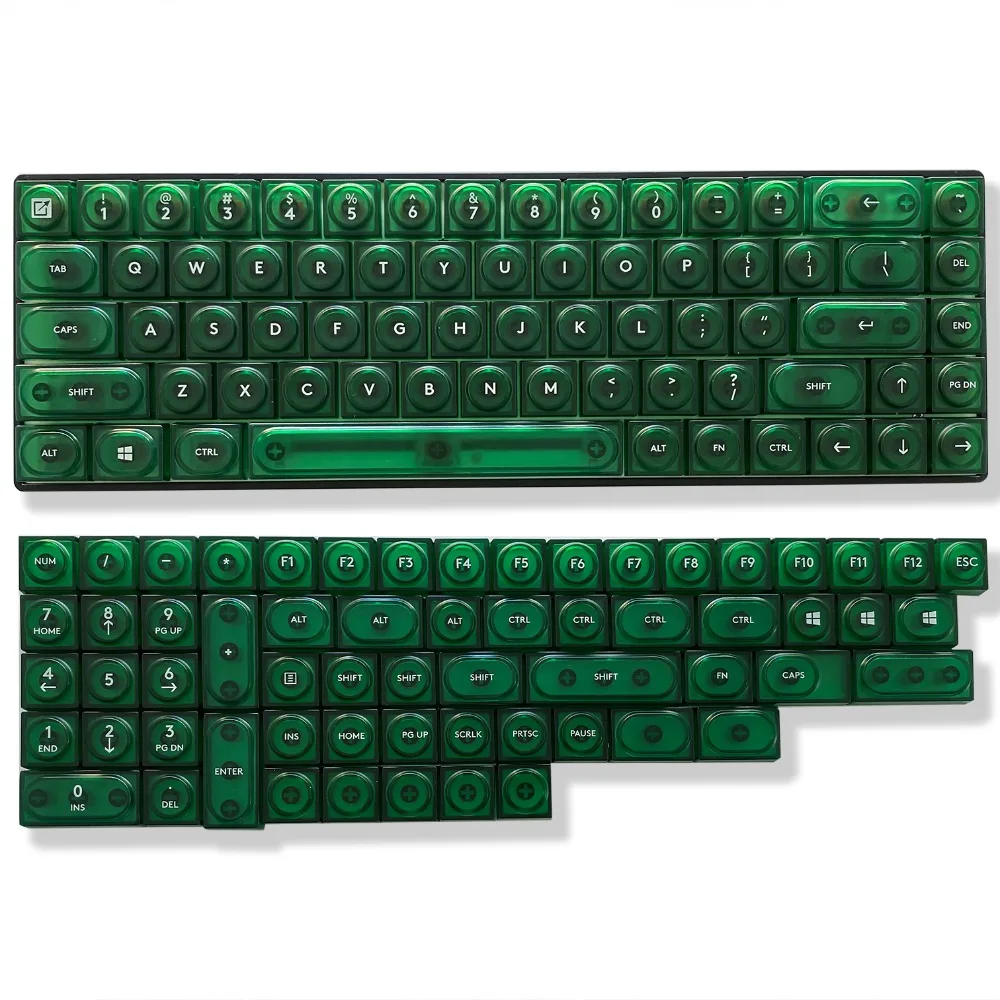 

Набор прозрачных колпачков для стрельбы, ПК, 126 клавиш, короткий переключатель Artisan, милые розовые колпачки для клавиш, механическая клавиатура, игровой аксессуар