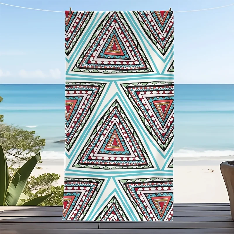 Cartoon Tropical Fruit Print Bath Blanket Quick Dry for Gym Travel Camping Accessories