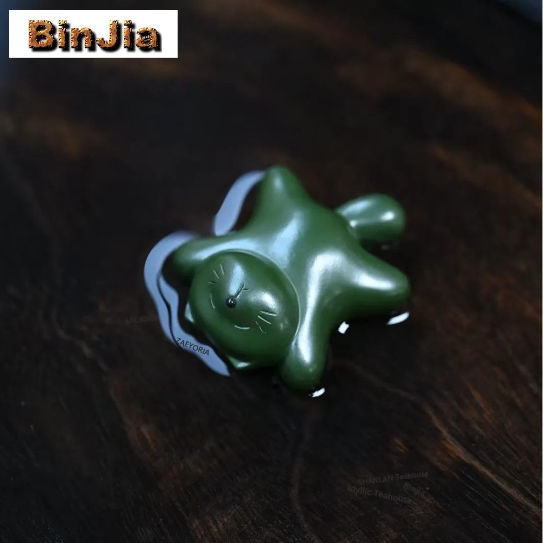 

Изысканная миниатюрная фигурка кошки из исинской глины цзыша, чайный питомец, чайная статуэтка, игрушка, украшение, коллекционный сувенир, предмет декора