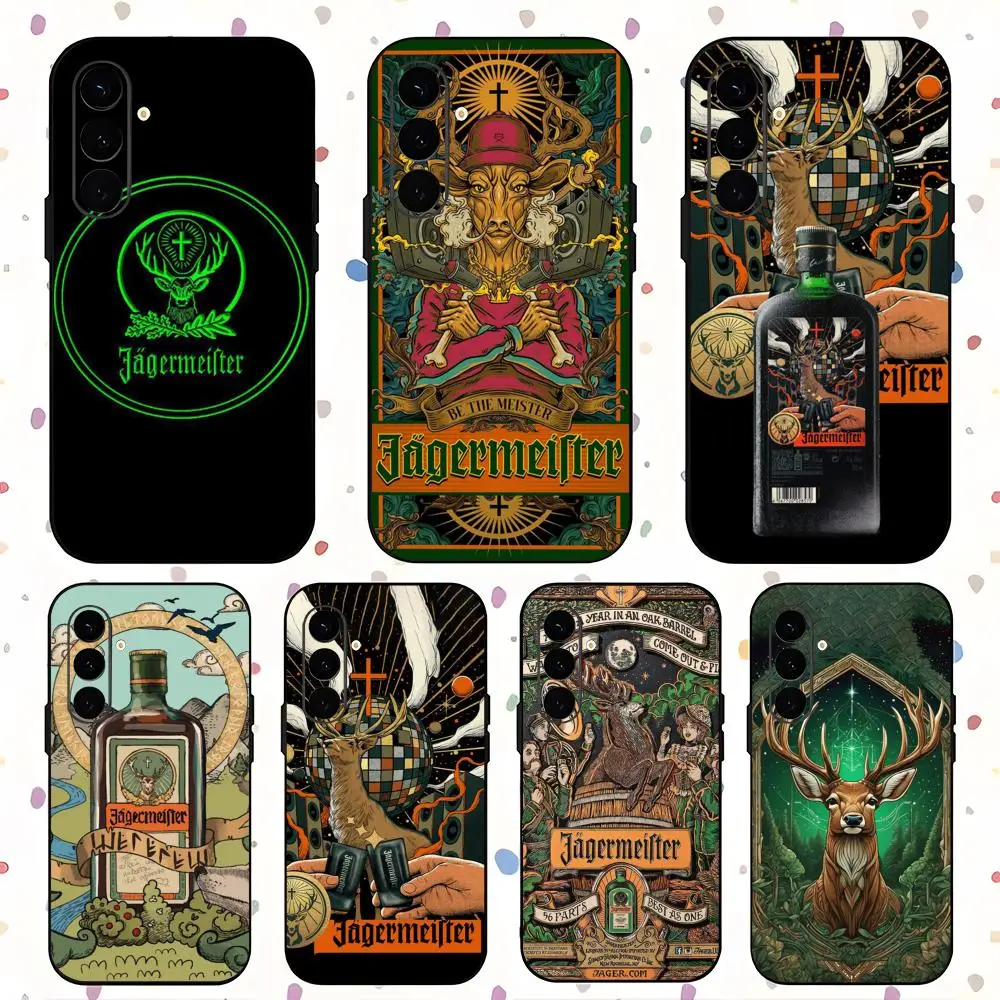 LOOG J-Jager-meis-TER Cross Phone Case For Samsung Galaxy S25 S24 S23 S22 S21 S20 Plus Ultra Note20 Soft Black