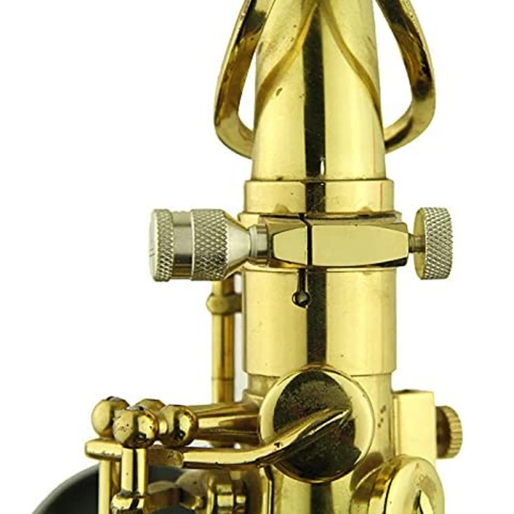 Saxophone Upgrade Curved Neck Fixed Screw Compatible with Soprano Alto & Tenor Models Enhance Sound Dynamics Effortlessly