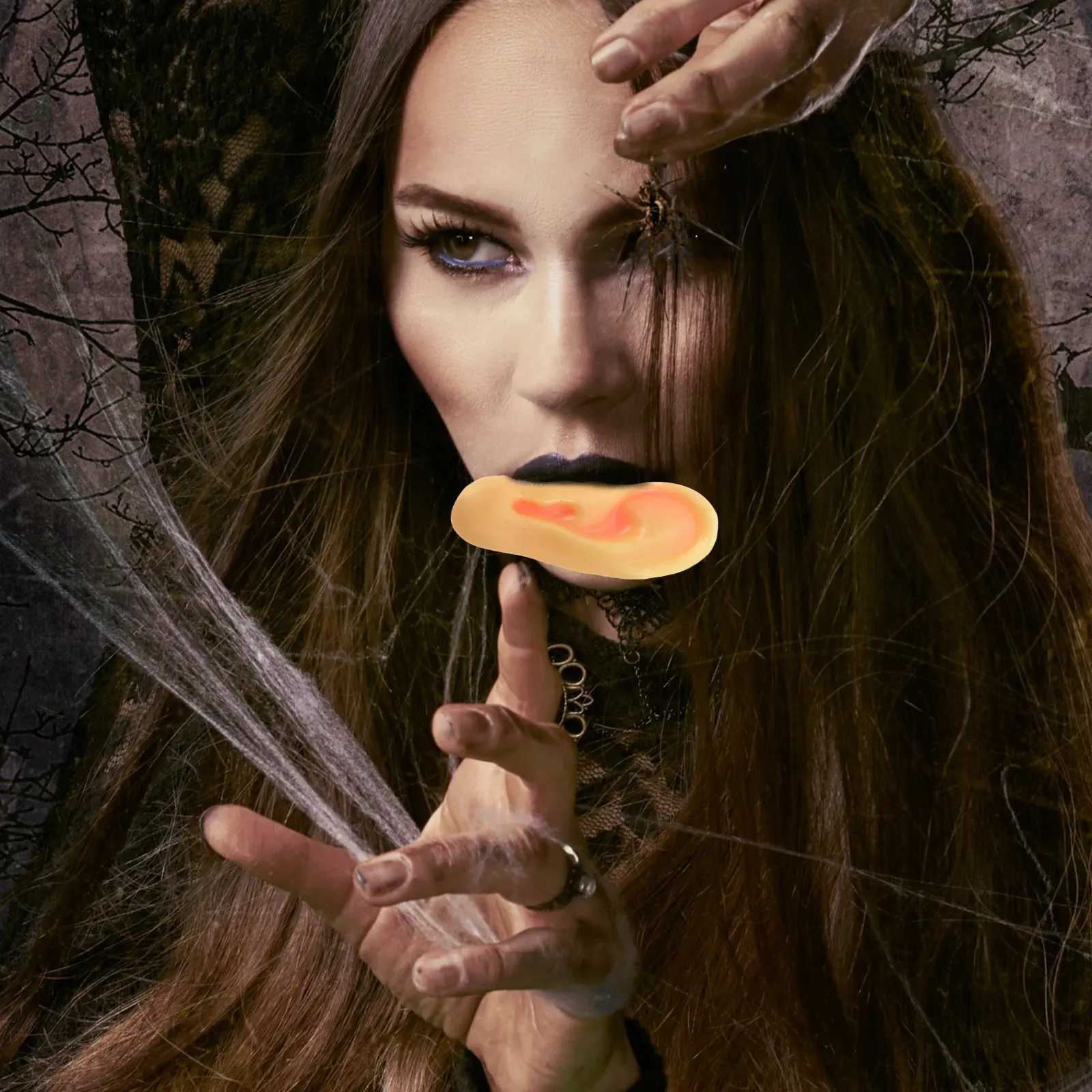 

8Pcs Simulated Ears Prank Props High Realistic Scary Halloween Decorations Educational Curiosity Playthings Simulated Ears