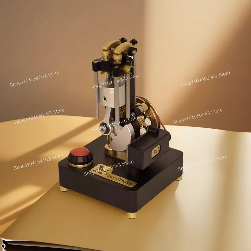 Bewegliches Mini-Gehmodell mit vier Beinen, Metallmaschinen, Popularisierung der Motorwissenschaft, kreative Spielzeugverzierung