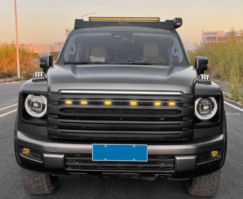 شبكة السيارة من خلال شريط الضوء يصلح ل Haval H9 2024 جودة عالية تعديل السيارات LED مصبغة ضوء الزخرفية الملحقات الخارجية #6