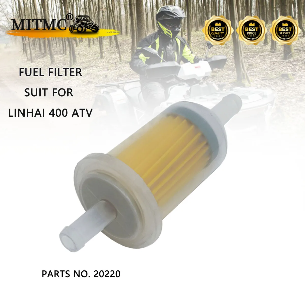 

Fuel Filter For Linhai LH260 300 400 ATV Stels ATV 300B Buyang 300 FA-D300 H300 Quqd Bike Parts Cod 2.9.01.0140 LU018947 20220