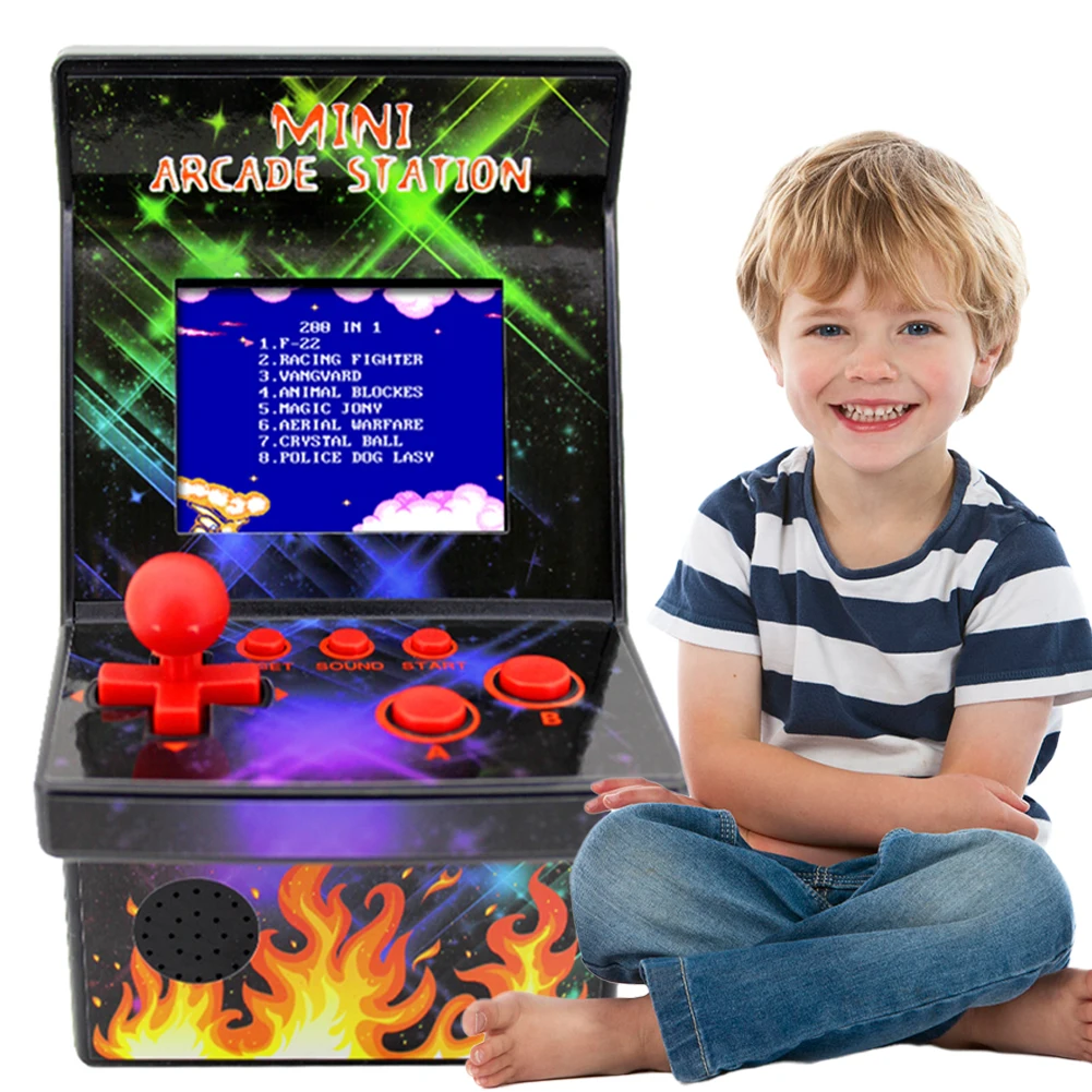 8-Bit Portable Retro Gaming Console Built-in 200 Classic Games Game Machine 2.5inch Screen Video Game Console for Childrens