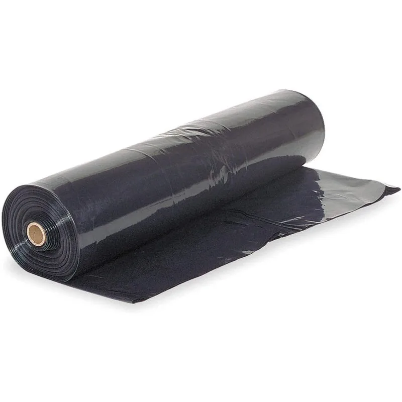 

HOME.- Black Plastic Sheeting - 6 mil - (24' x 100') - Black Plastic Tarp, Polyethylene Vapor Barrier Plasti
