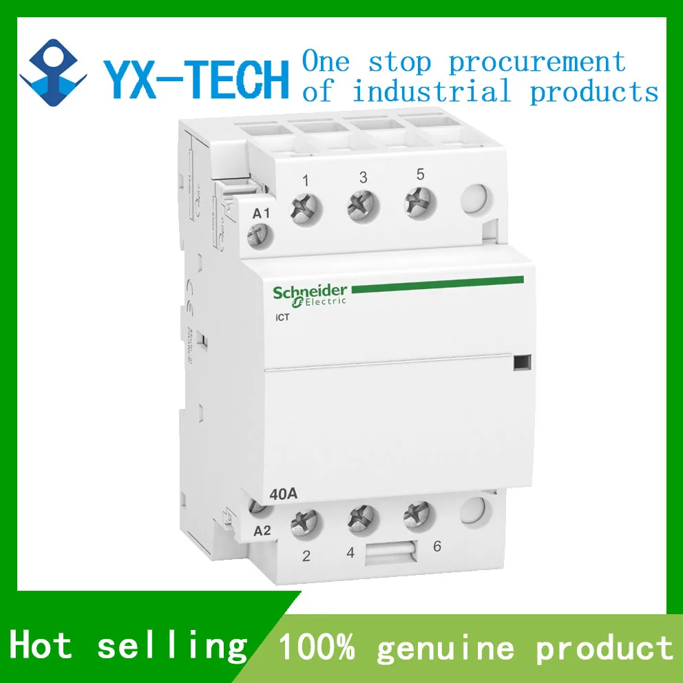 

In stock Schneider A9C20843 contactor iCT 3 poles 3NO 40A 220-240VAC