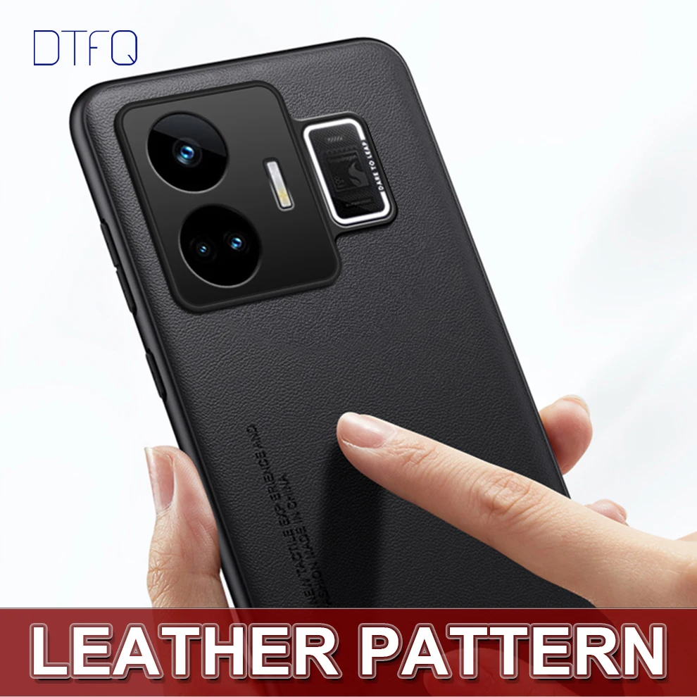 For realme GT Neo5 Case Leather Pattern Back Cover Shockproof Case for realme GT Neo 5 Luxury Leather Case for realme GT Neo5