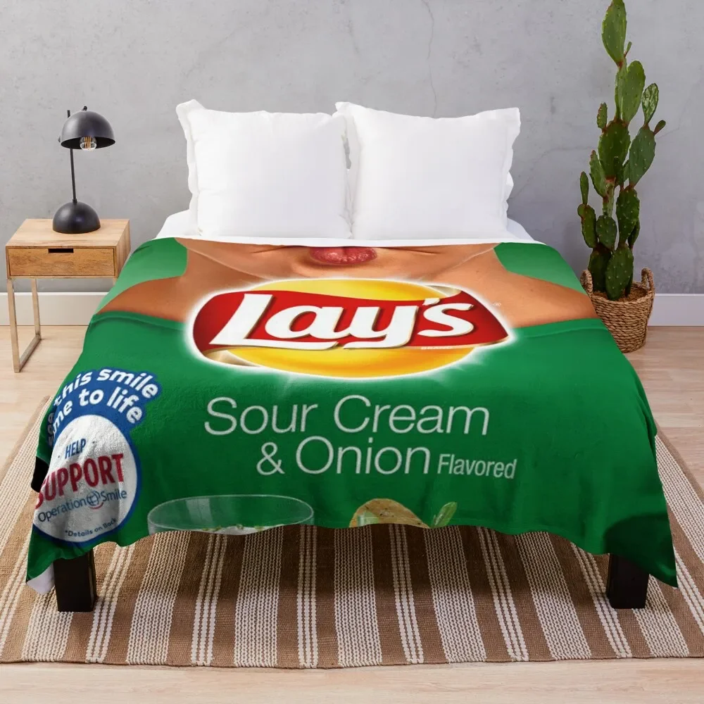 

Potato Chips Throw Blanket christmas decoration Luxury Designer Hairy Sofas Blankets