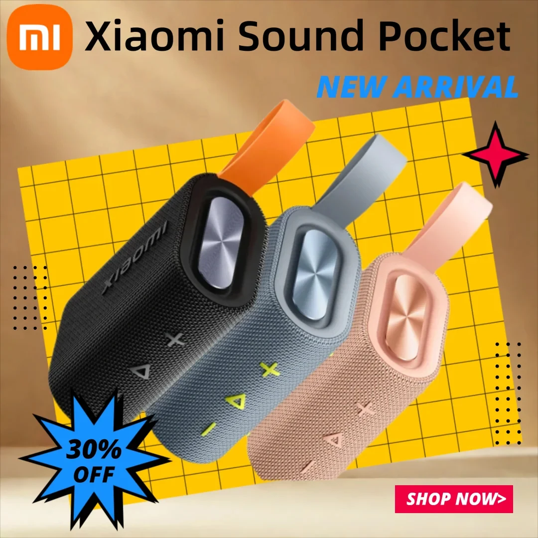 

Xiaomi Sound Pocket 5W Output Portable Speaker True Wireless Stereo Sound Bluetooth 5.4 IP67 Dust and Water Resistance