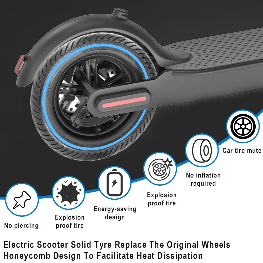 8.5 inch Tire Soild For Xiaomi M365 1S Pro Pro2 Electric Scooter Tyre Honeycomb Shock Absorber Damping Rubber Wheel Accessories