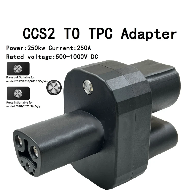 

Efficient CCS2 Adapter Versatile CCS2 Charging Adapter Portable Electric Vehicle Charger Adapter Easy to Use for Auto