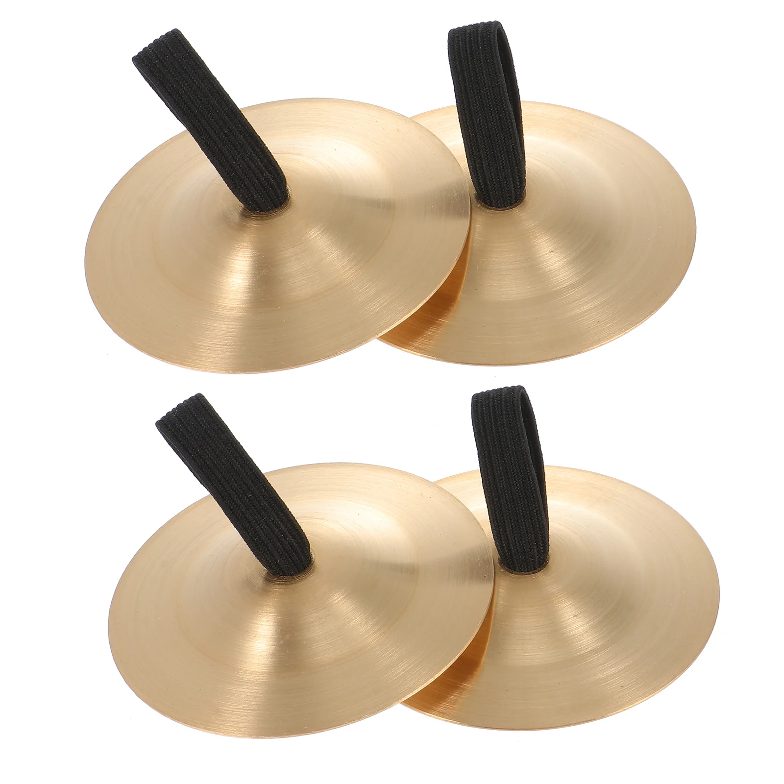 4pcs Children's Percussion Copper Cymbals 5.5CM Golden Instruments for Dance Party Musical Education High