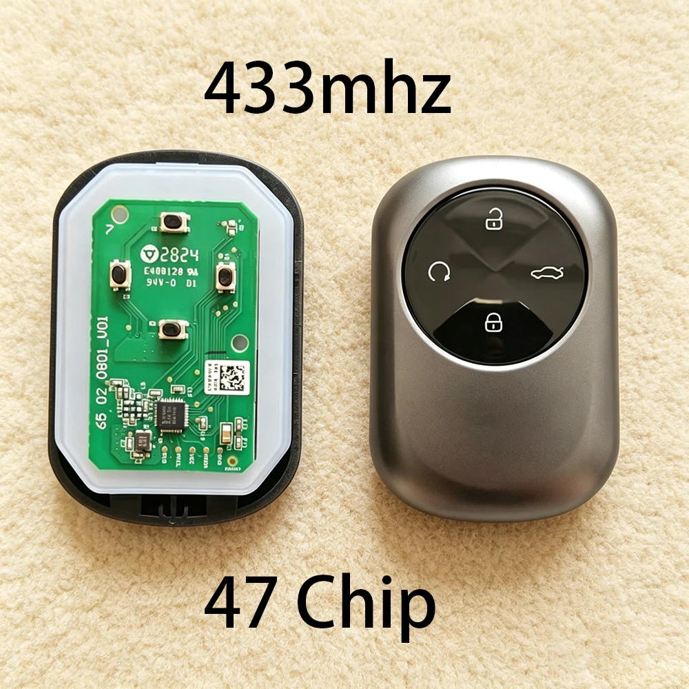 OEM 433MHZ ID47 Chip Smart Remote Key for Chery Fulwin T9 Jaecoo FULWIN T10 A8 A9 without Blank Key