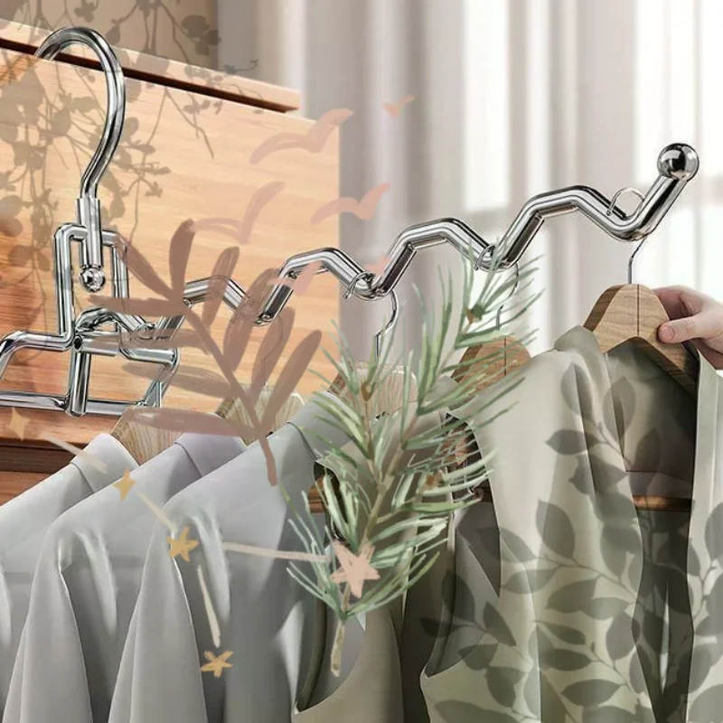 

Portable Clothes Drying Rack Foldable Clothes Hanger: 1Pcs Travel Hotel Wardrobe Drawer Door Mounted Punch-free