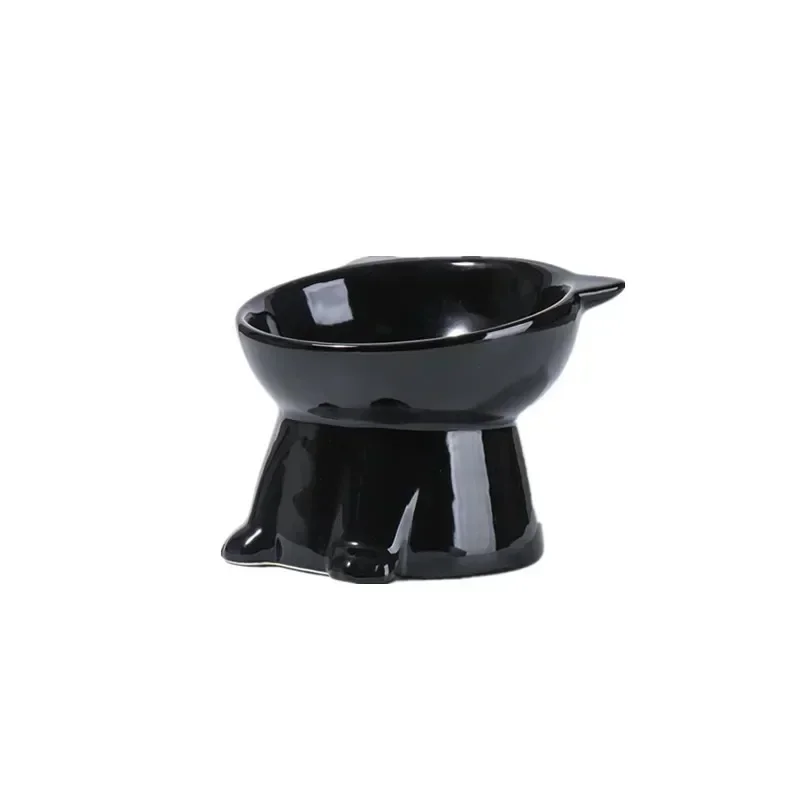 Black Cat Bowl Amazon Ceramic Cat Bowl Pet Bowl Pet Supplies Cat Bowl Dog Bowl Macaron Color New Cat and Dog Universal Pet Bowl