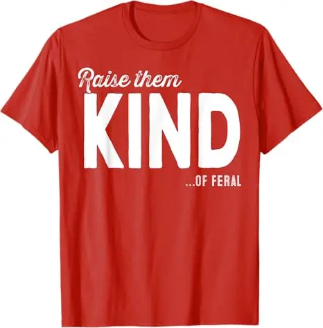 Retro-T-Shirt „Raise Them Kind of Feral Boys“ mit lustigem Humor und Verhaltenshinweis, Y2K-Stil, tolle Buchstaben, bedruckter Spruch, Neuheit, Geschenk, Mode-Top – Detail 4