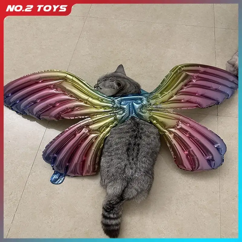 Inflatable Butterfly Wings with Brilliant Lights Backpack Cosplay Pretend Princess Wings Kids Toy Gifts for Girls Girlfriend