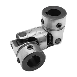 Precision Double Cross Keyway Universal Joint 8-20mm Hole  Motor Output Shaft Flexible Coupler Connector Bushing Alloy Steel