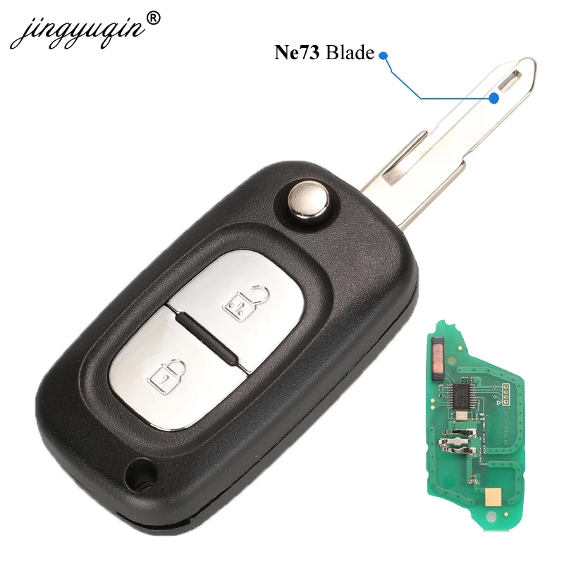 jingyuqin 433MHz FSK PCF7961A ID46 Flip Remote Key For Renault Clio III Clio 3 Kangoo Master Modus Twingo 2006-2016 7701210033