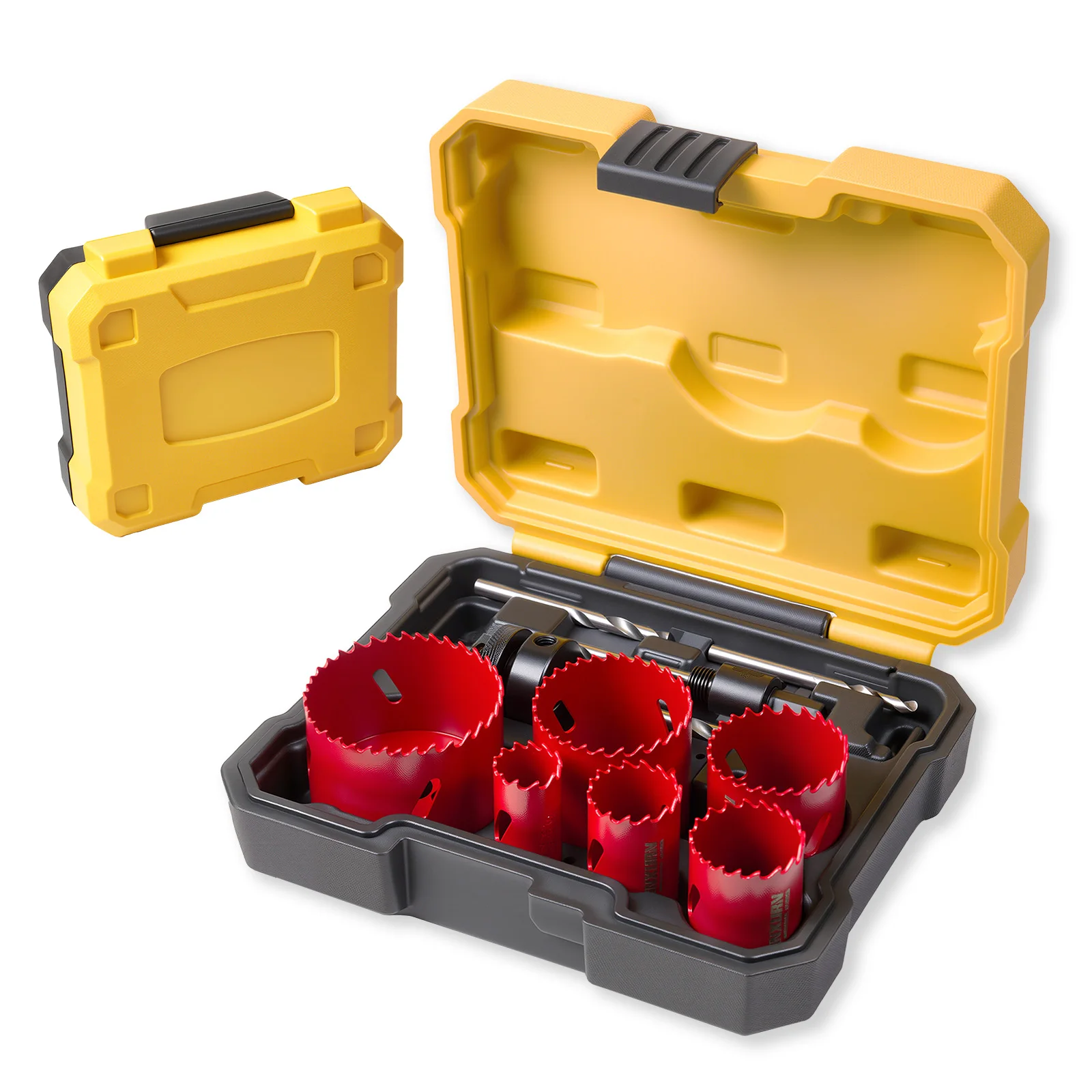 geinxurn-11pcs-m42-bi-metal-hole-saw-set-with-mandrel-case-for-metal-wood-plastic-drilling