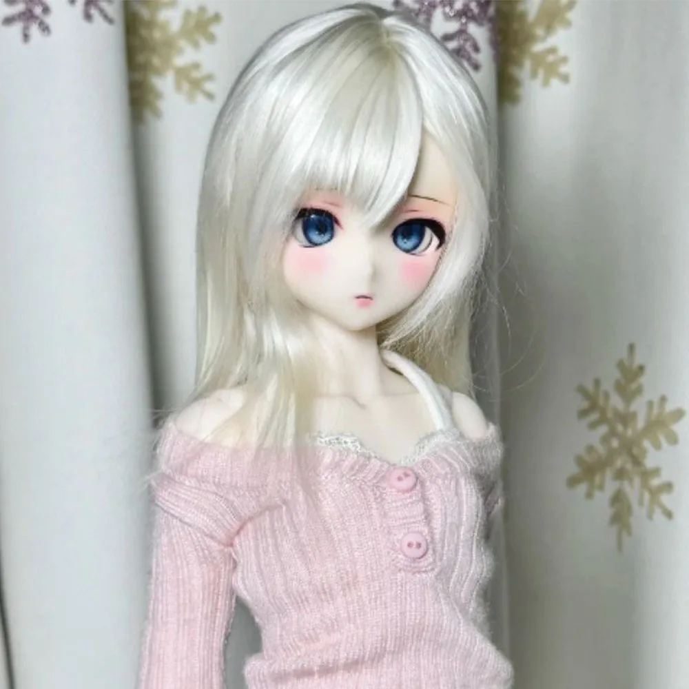New 1/3 1/4 1/6 BJD doll wig fashion anime girl long straight hair wig dress up toy daily modeling BJD doll accessories No Doll