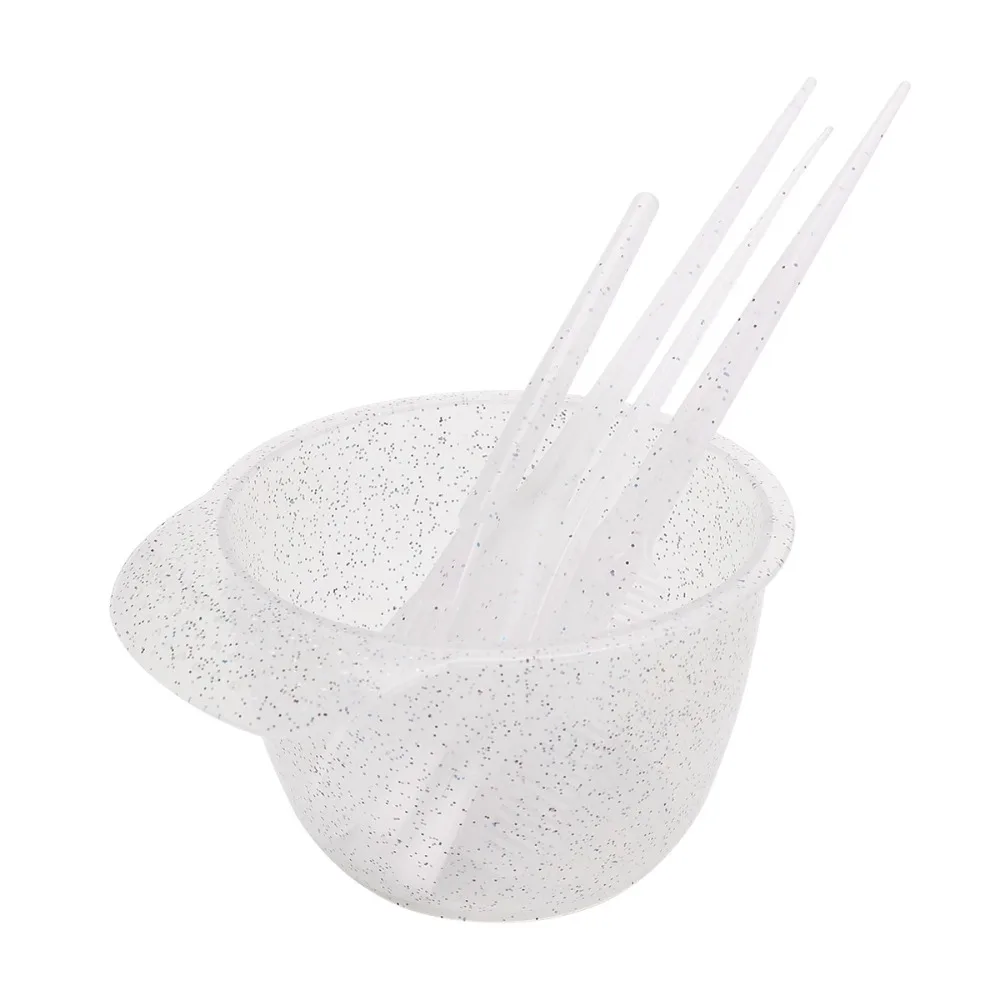 

5 шт./компл., парикмахерский профессиональный набор для окрашивания волос, отбеливающая расческа для хвоста, чаша для краски для волос, прочный аппликатор, инструменты