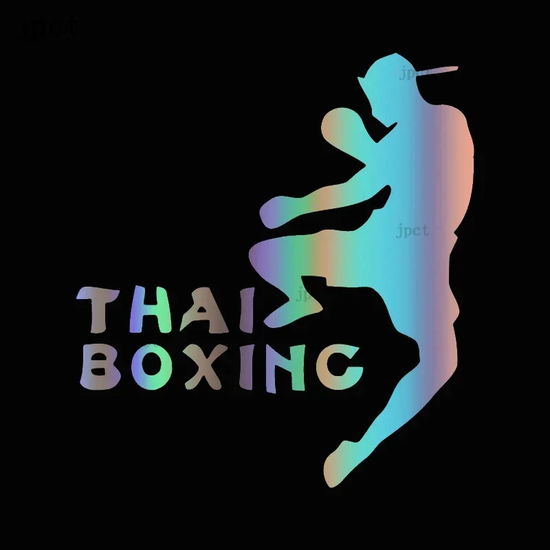 

Car Muay Thai popular car stickers, exterior decoration, window accessories, PVC 15 x 14 cm beautiful stickers