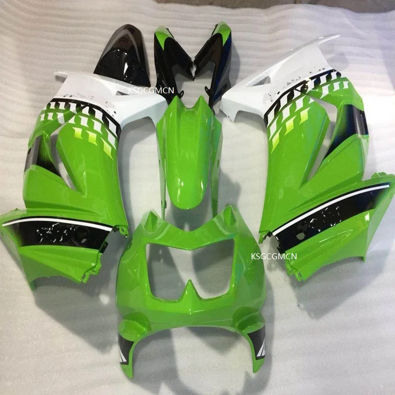 First-class Fairing kit for KAWASAKI Ninja ZX250R 08 09 10 11 12 ZX 250R EX250 2008 -2014 White and green Fairings set