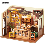 Robotime Rolife Becka's Baking House DIY Miniature 3D Wooden Model Kit for Kids - Easy Assembly Home Decor Toy