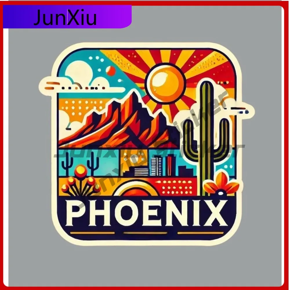 

Phoenix Arizona Travel Sticker Scratch-proof Exterior Guitar Motorcycle Helmet Pickup Racing Decals For Camper Rv Stickers Car