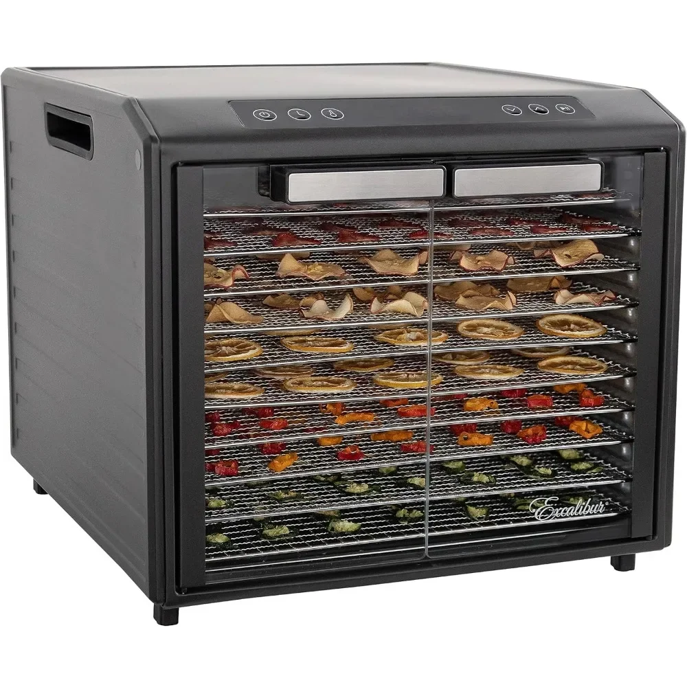 مجفف طعام كهربائي سيليكت سلسلة 10 صينية مع تحكم في درجة الحرارة قابل للتعديل يتضمن صواني تجفيف مطلية بالكروم غير القابل للصدأ #3