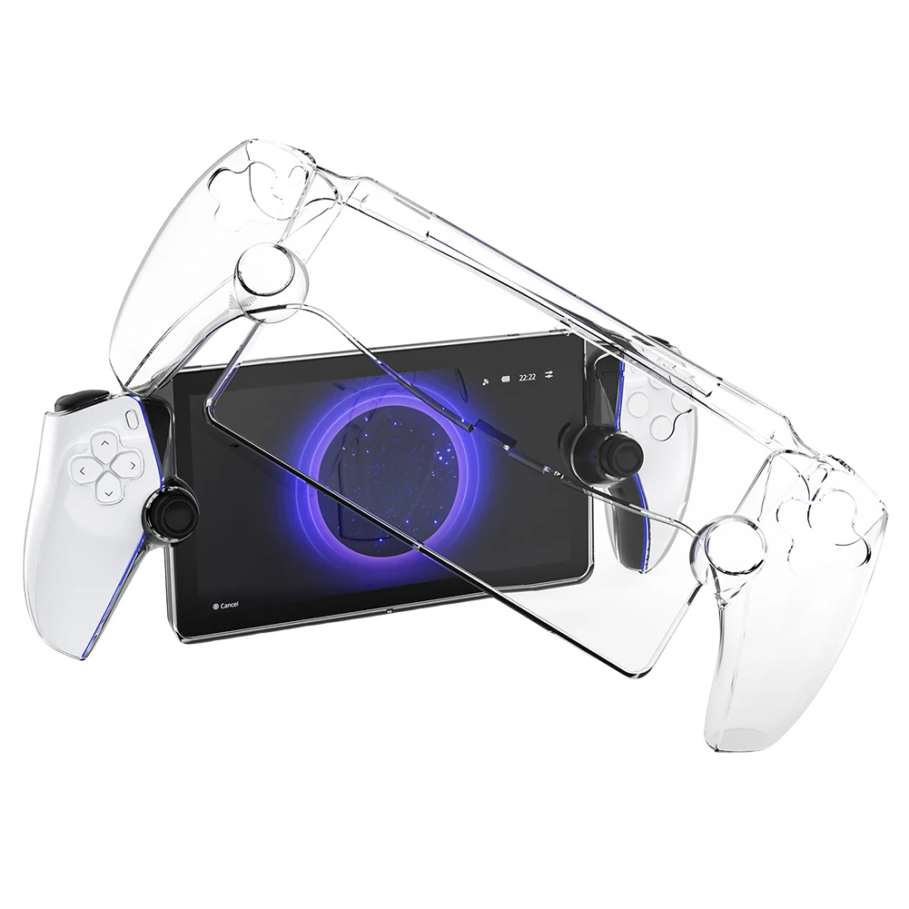 

Transparent Protective Shell Case Anti-Drop PC Full Protection Protector Cover Anti-Scratch for PS5 Portal Handheld Game Console