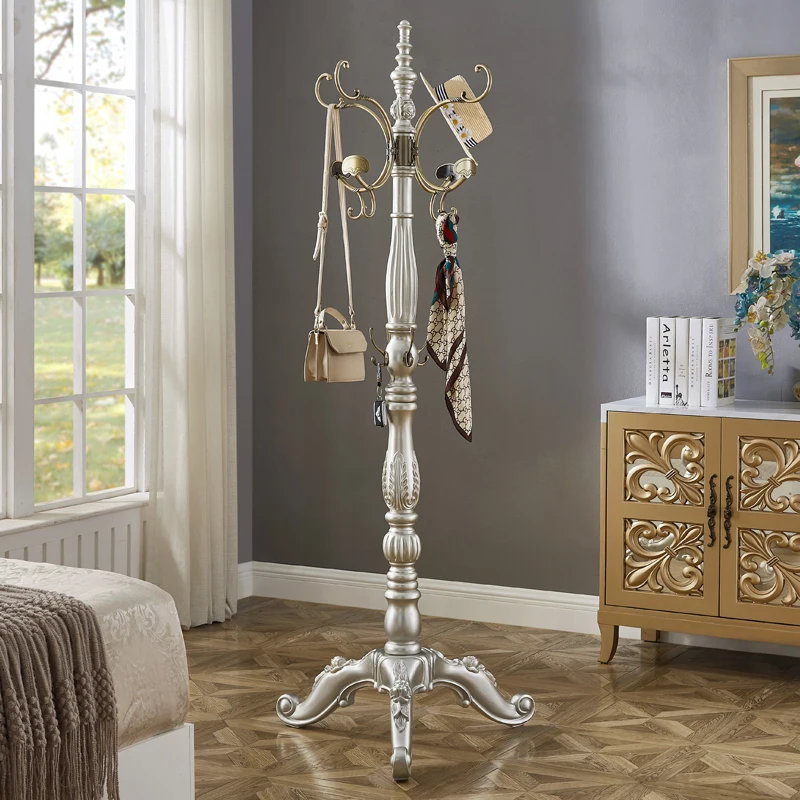 

Американские шляпы из цельного дерева, легкая роскошная современная напольная вешалка для гостиной цвета шампанского, европейская домашняя вешалка для спальни