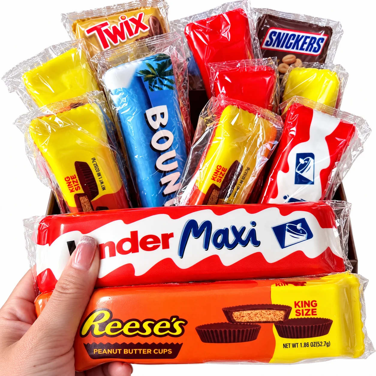 Realistic Chocolate Bar Squishy Fidget Toy Set Soft Slow Rising Squeeze Stress Reliever for Kids Adults Christmas Stocking