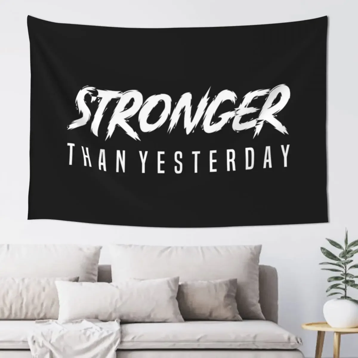 STRONGER THAN YESTERDAY - BODYBUILDING Tapestry Cute Room Decor Wall Art Room Decore Aesthetic Decorative Wall Murals Tapestry