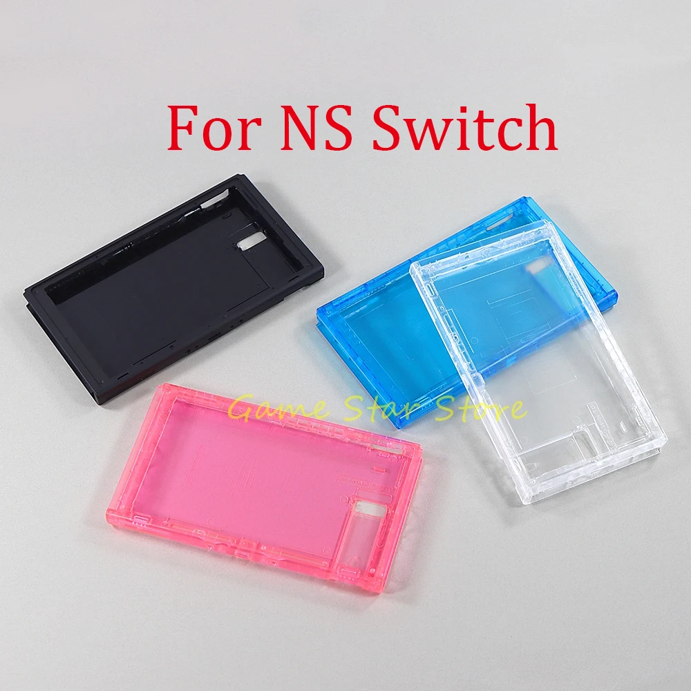 8 مجموعات كاملة مجموعة الإسكان شل غطاء الجبهة الخلفية مع أزرار لملحقات ألعاب وحدة التحكم التبديل NS #1