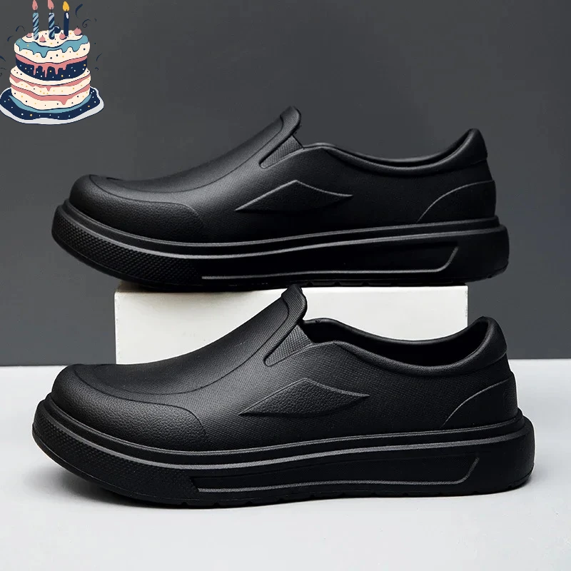 

Мужские поварские туфли: нескользящие, маслостойкие, грязеотталкивающие, быстросохнущие, для работы на кухне, большие размеры, дышащие сабо