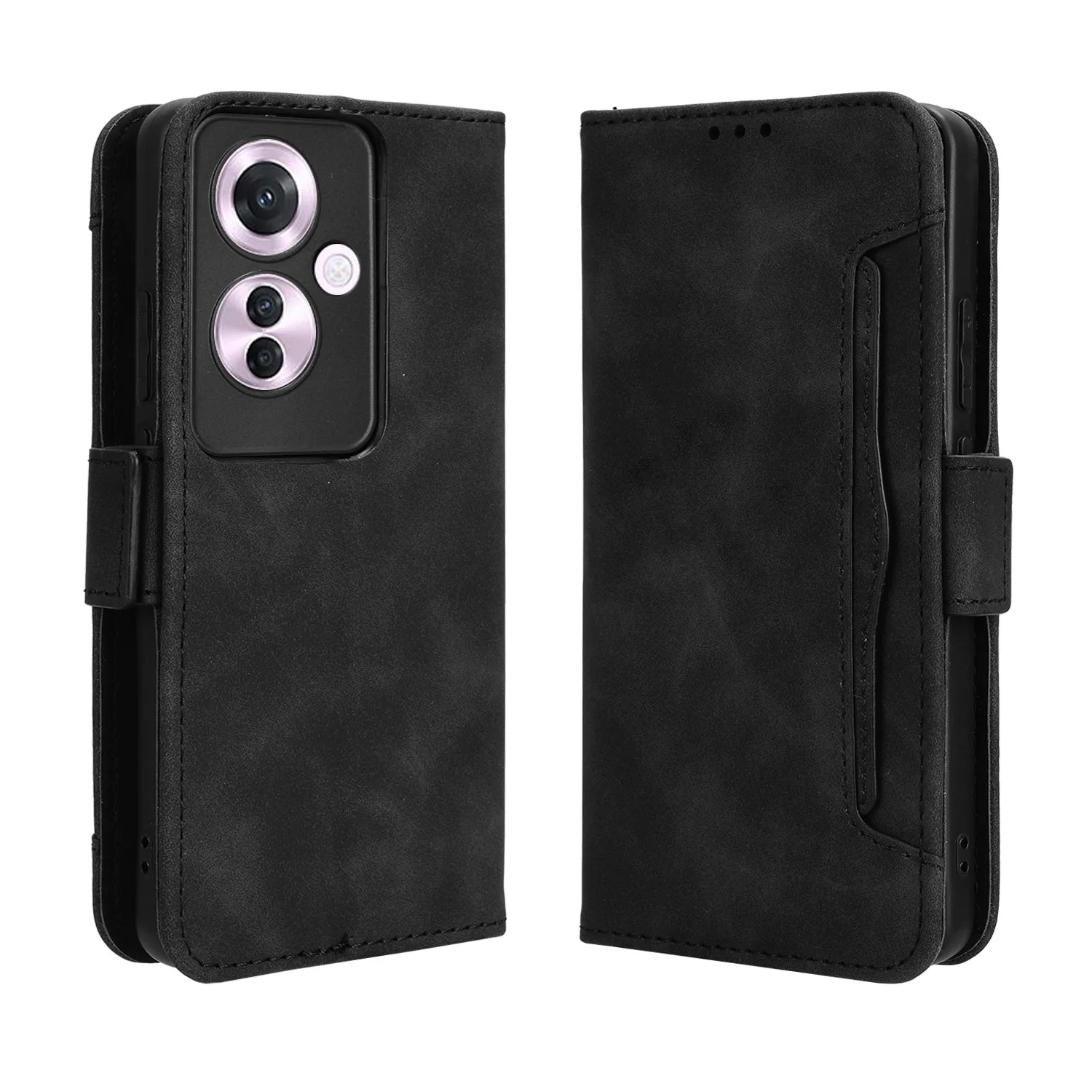 Separate type many Card Slot Wallet Cover For Oppo F25 F17 F19 Pro+ F21 4G Pro PIus Flip PU Leather Fall prevention Phone Case