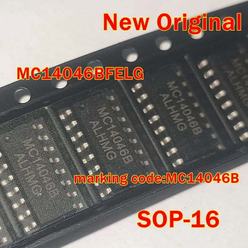 

1pcs to 100pcs MC14046BFELG SOP-16 New Original marking code:MC14046B Phase Locked Loop