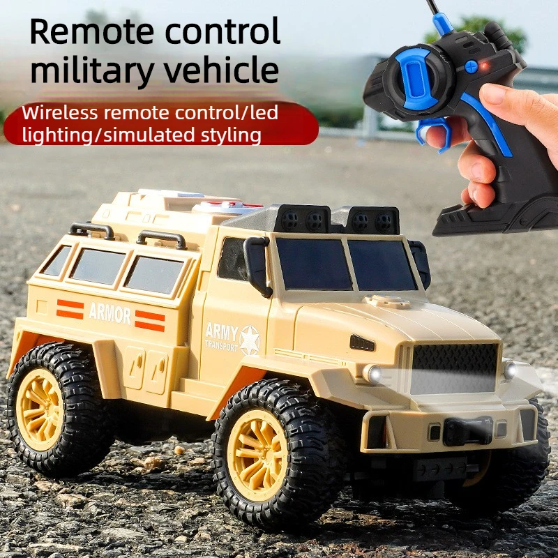 Cool Stuff Toy Car Funny Gift-Hot Kawaii Military Remote Control Car Model,Climbing Off-road Rc Cars,Monster Truck,Toys for Kids