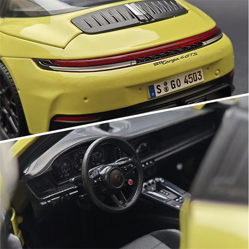 마이스토 1:18 포르쉐 911 타르가 4 GTS 992.2 합금 트랙 스포츠카 모델 다이캐스트 메탈 레이싱카 자동차 모델 어린이 장난감 선물