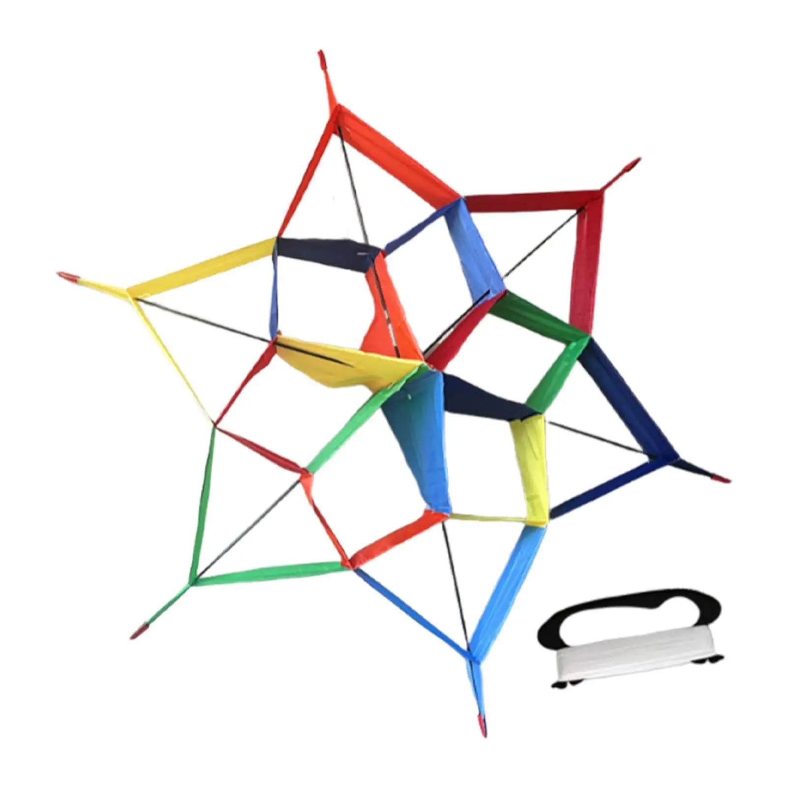 Juego de cometa de forma Hexagonal, juguete volador para niños y adultos, deportes de ocio en el jardín
