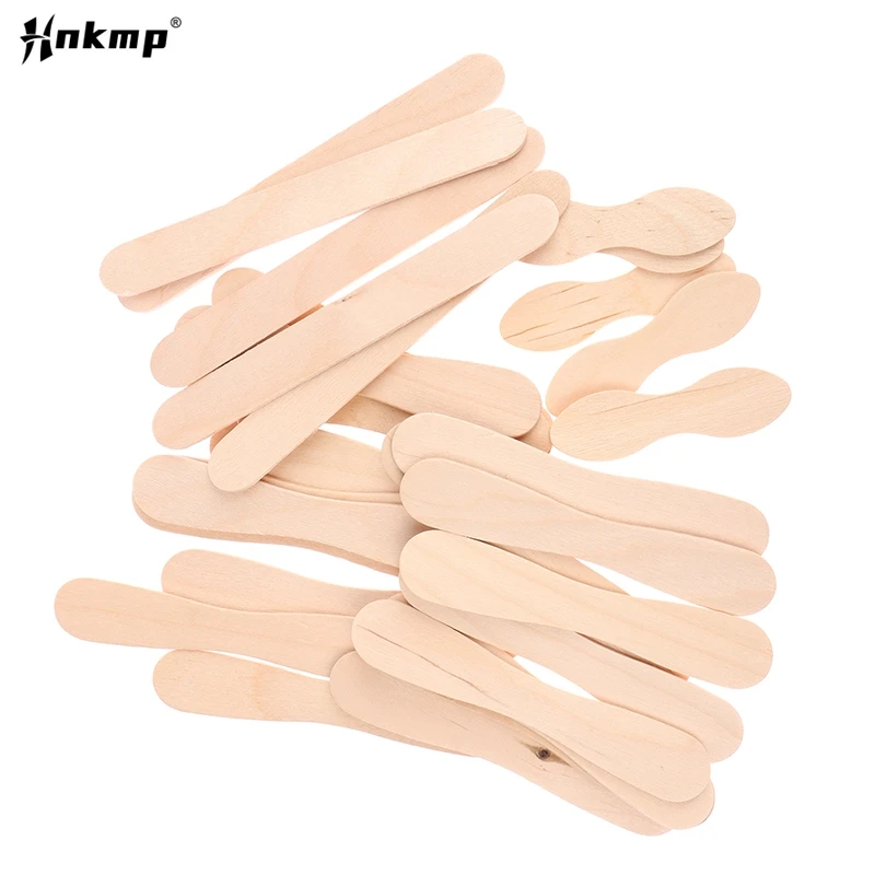 

50Pcs Wax Waxing Disposable Sticks Wood Tongue Depressor Spatula Woman Wooden Body Hair Removal Sticks Beauty Toiletry Kits