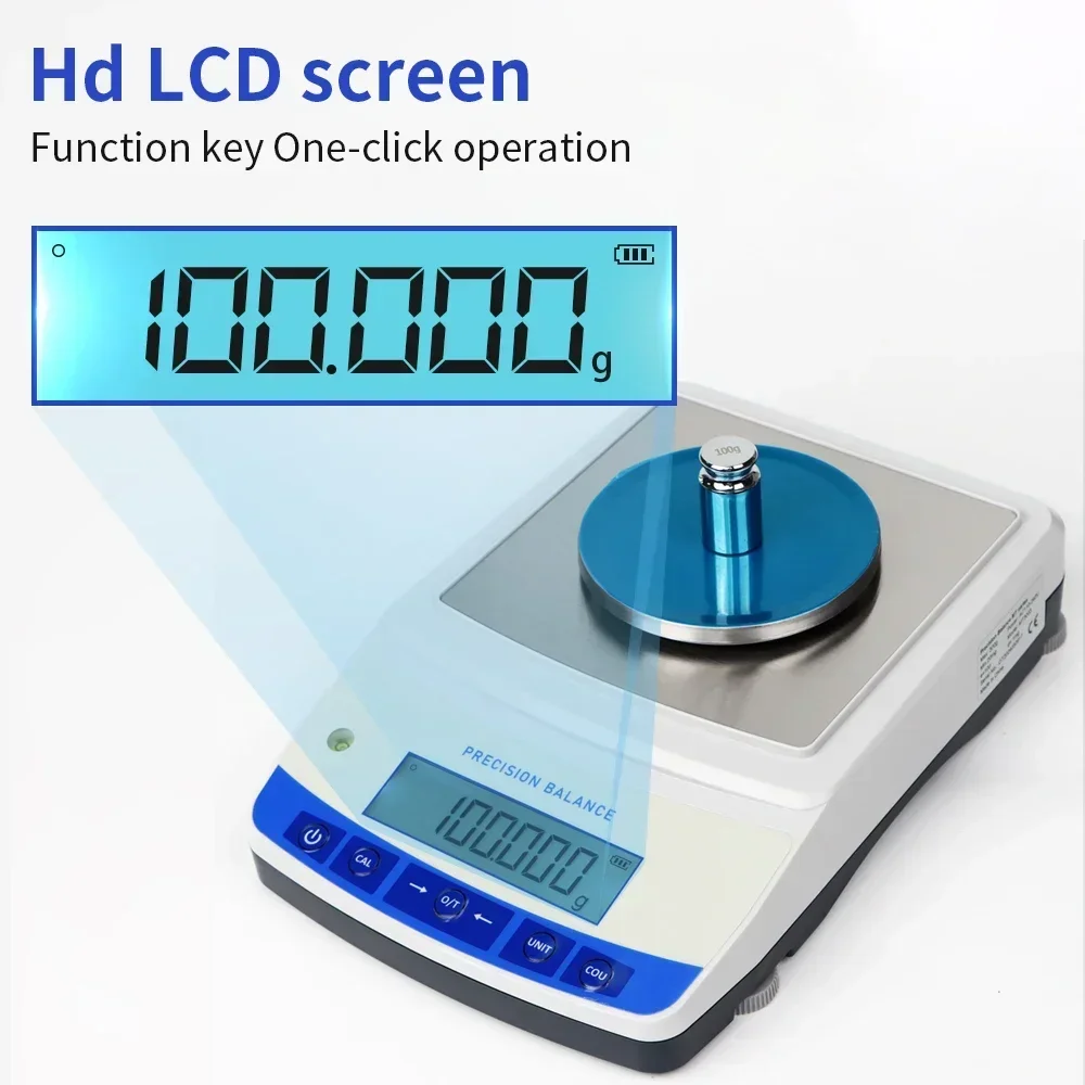 Best sell 500G 0.001G Lab Analytical Balance Scale High Precision Electronic Balance EU Plug Kitchen Jewelry Luggage Weighin